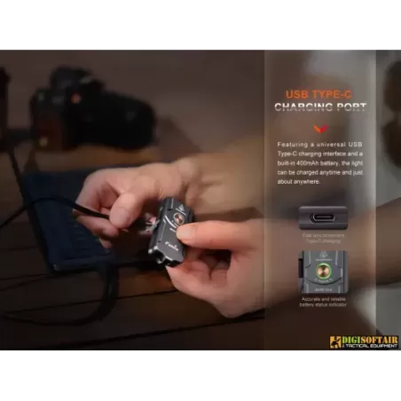 Fenix E03R V2 Torcia portachiavi da 500 lumen