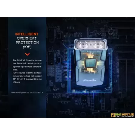 Fenix E03R V2 Torcia portachiavi da 500 lumen