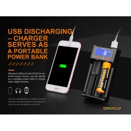 Fenix carica batterie dual channel ARE-D2
