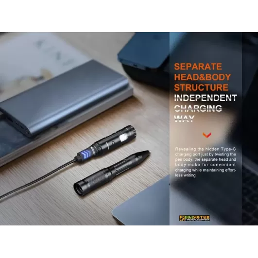 Penna Tattica Fenix T6, colore Nero