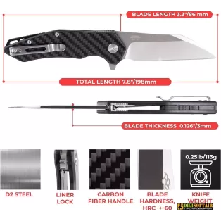 Knife Firebird FH31-CF by ganzo 2