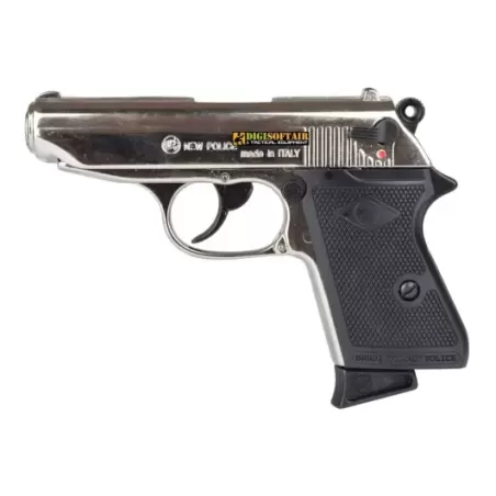 Bruni Pistola a salve New Police calibro 9mm silver