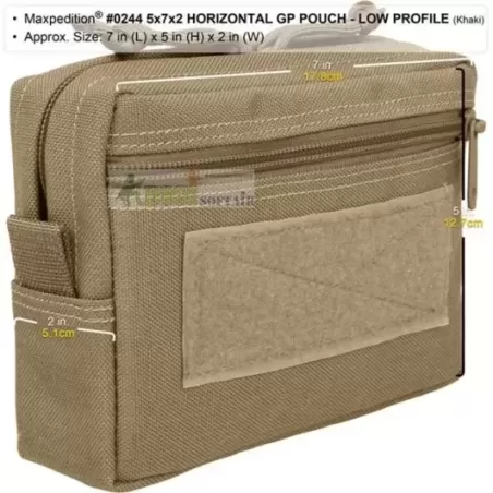 5x7x2 HORIZONTAL GP Pouch KHAKI Maxpedition
