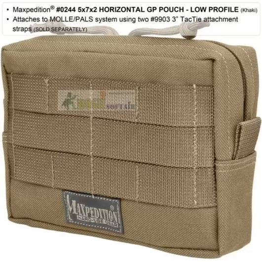 5x7x2 HORIZONTAL GP Pouch KHAKI Maxpedition