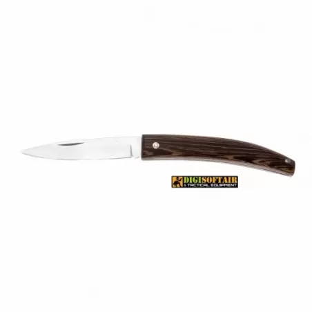 Gobbo Abruzzese lama satinata Wengè 20cm, coltello artigianale