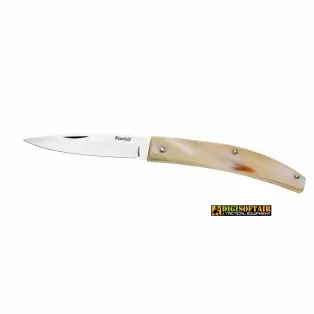Gobbo Abruzzese polished blade and Horn 20cm, artisan knife by
