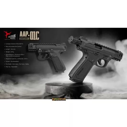 Action Army AAP01-C Assassin Gbb Pistol Black
