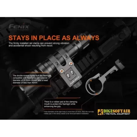 Fenix ALG-15 Picatinny Rail Mount Flashlight