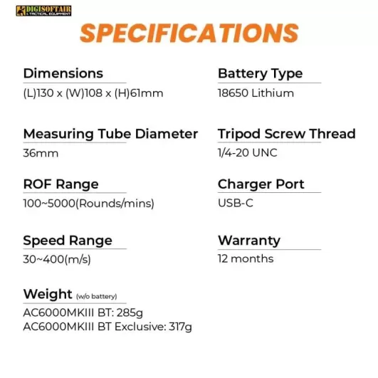 Acetech Chronograph AC6000 MK3 BT
