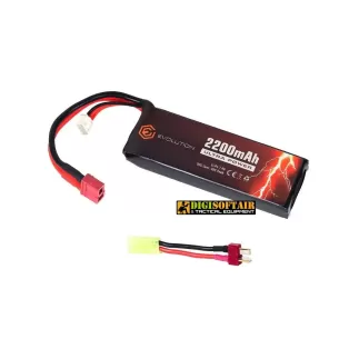 Evolution Li-Po Ultra Power 7.4V 2200mAh 20C - 40C Peak (mm