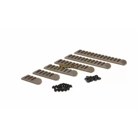 Rail Set 6-pack for Keymod & M-LOK Dark Earth