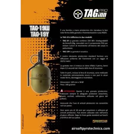 TAGinn Tag-19 airsoft hand granade TAGinn Tag-19 airsoft hand granade