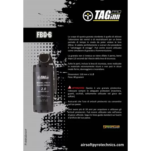 TAGinn FBG-6 Flash Bang Granade Airsoft