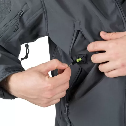 GUNFIGHTER Jacket Shark Skin WINDBLOCKER black Helikon Tex