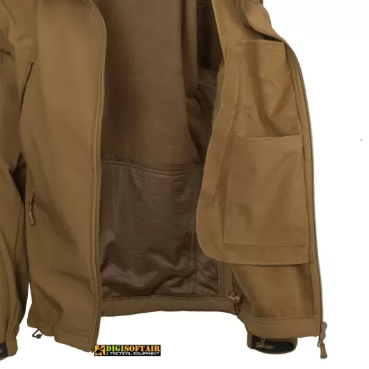 Gunfighter Jacket Shark Skin Windblocker Coyote brown Helikon