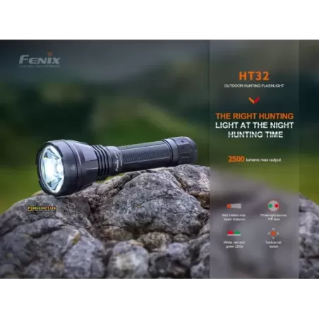 Fenix HT32 Torcia per Caccia e Outdoor 2500 lumens