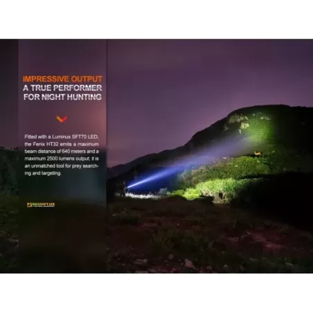 Fenix HT32 Hunting Outdoor Flashlight 2500 lumens