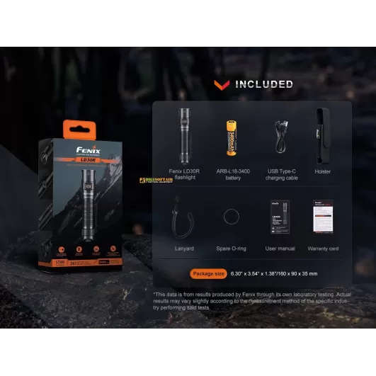 Fenix LD30R LED Flashlight 1700 Lumens