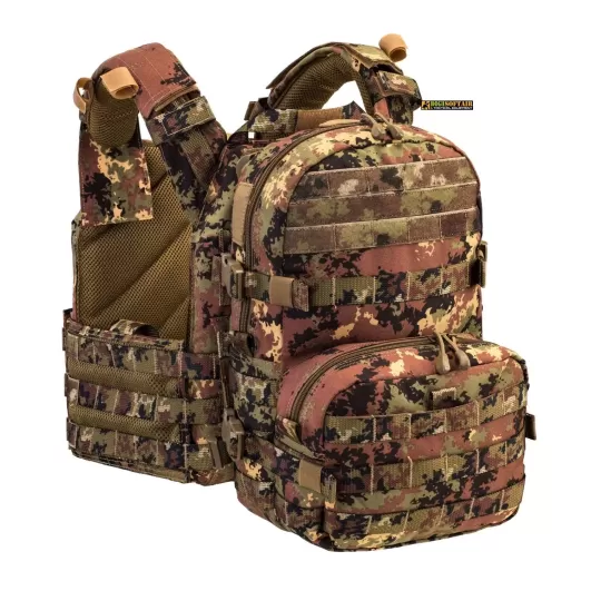 Defcon 5 Plate Carrier con backpack Vegetato Italiano D5-BAV21
