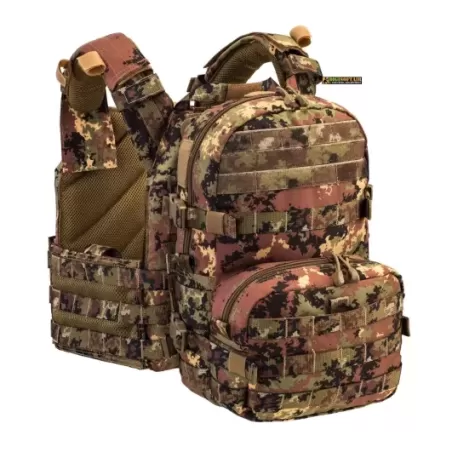 Defcon 5 Plate Carrier con backpack Vegetato Italiano D5-BAV21
