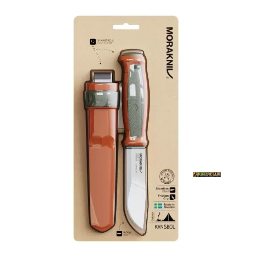 Mora Kansbol Hunting S Olive Green / Burnt Orange