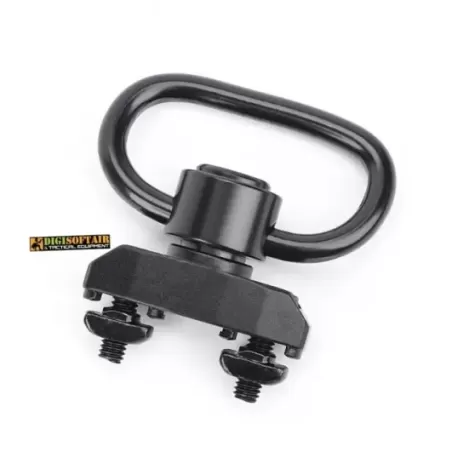 METAL gancio cinghia QD con attacco KEYMOD/M-LOK NERO