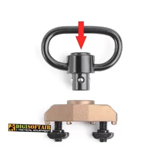 QD Sling Swivel Metal M-LOK e KEYMOD DESERT