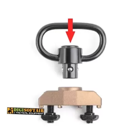 QD Sling Swivel Metal M-LOK e KEYMOD DESERT