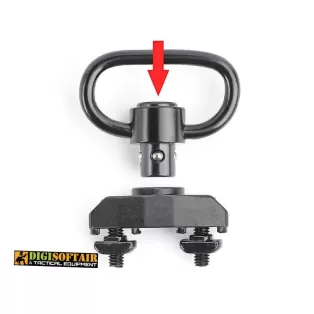 copy of QD Sling Swivel Metal M-LOK e KEYMOD Nero