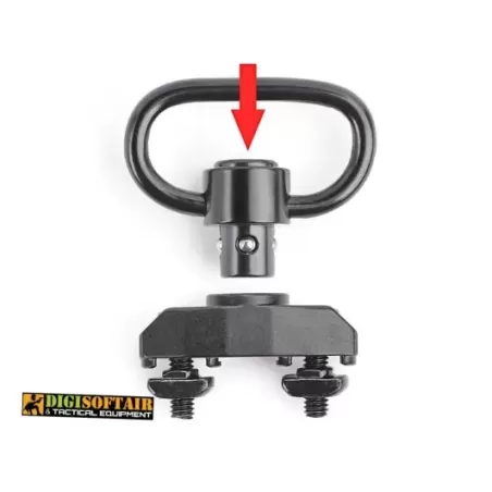 copy of QD Sling Swivel Metal M-LOK e KEYMOD Nero