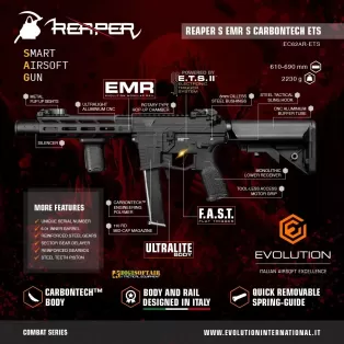 Evolution Reaper S EMR S Carbontech ETS EC62AR-ETS 2