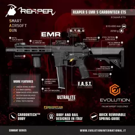 Evolution Reaper S EMR S Carbontech ETS EC62AR-ETS
