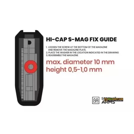 Specna Arms Set of 5 Hi-Cap 380 BB Magazines for M4/M16
