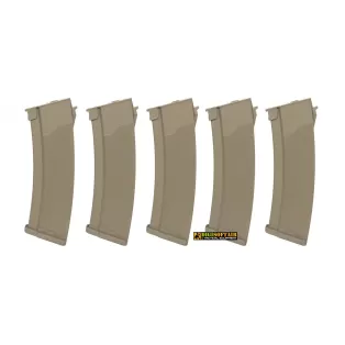 Specna Arms Set of 5 Hi-Cap 430 BB Magazines for AK Replicas -