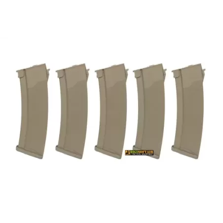 Specna Arms Set di 5 Caricatori serie AK da 430bb Tan