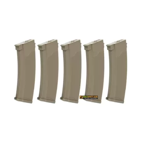 Specna Arms Set of 5 Hi-Cap 430 BB Magazines for AK Replicas -