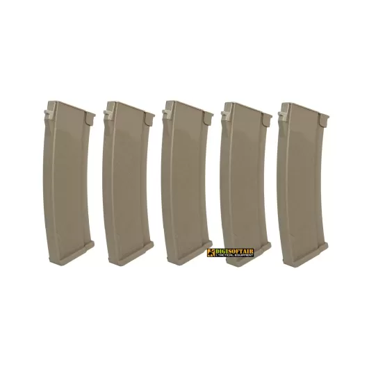 Specna Arms Set of 5 Hi-Cap 430 BB Magazines for AK Replicas -