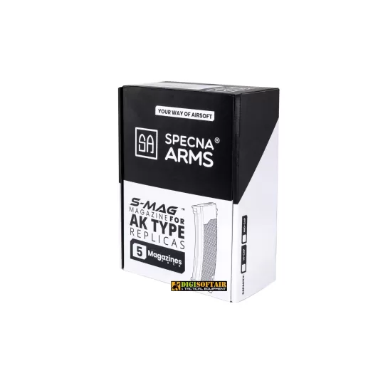 Specna Arms Set of 5 Mid-Cap 175 BB Magazines for AK Replicas -