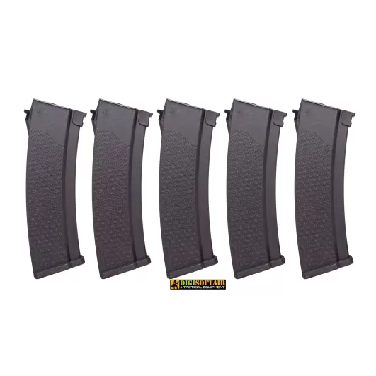 Specna Arms Set of 5 Mid-Cap 175 BB Magazines for AK Replicas -