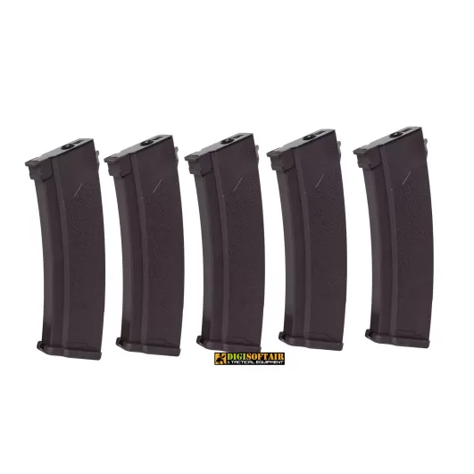 Specna Arms Set of 5 Mid-Cap 175 BB Magazines for AK Replicas -