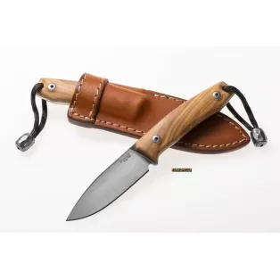 LionSteel M1 Olive Wood — Fixed-Blade Knife M390 (code M1 UL)