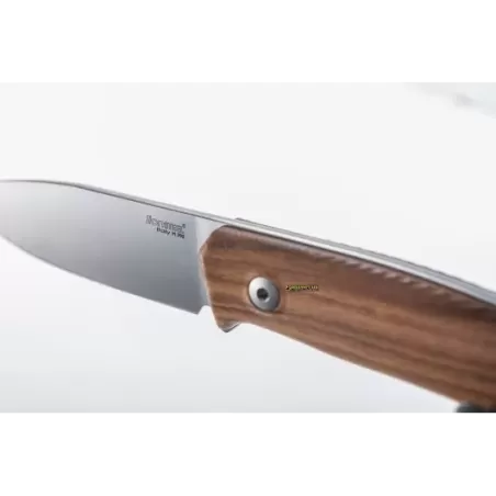 LionSteel M1 Legno Noce — Coltello Lama Fissa M390 (cod. M1 WN)