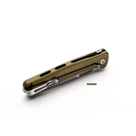 Lionsteel Skinny Aluminium - Green / Stone Washed Blade SK01A GS