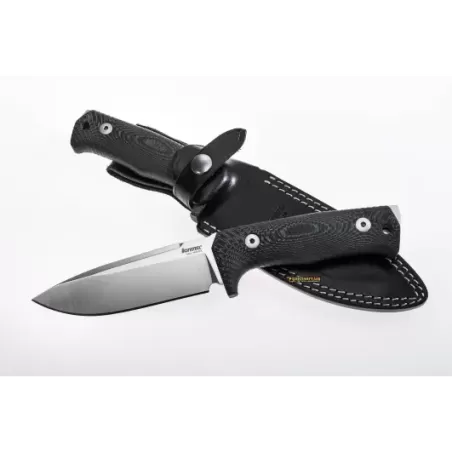 Lionsteel Fixed blade tactical knife - Black Micarta, Satin blade finish T5 MI Lionsteel Fixed blade tactical knife - Black Micarta, Satin blade finish T5 MI