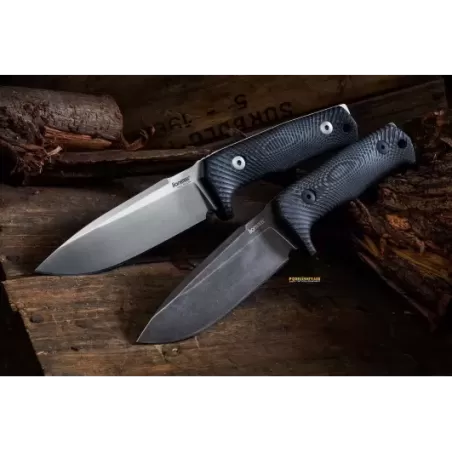 Lionsteel Fixed blade tactical knife - Black Micarta, Satin blade finish T5 MI Lionsteel Fixed blade tactical knife - Black Micarta, Satin blade finish T5 MI