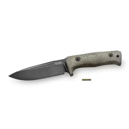 Lionsteel Fixed blade tactical knife - Green Micarta, Black blade finish T5B CVG Lionsteel Fixed blade tactical knife - Green Micarta, Black blade finish T5B CVG