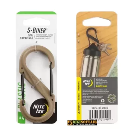 Nite ize Desert S-biner 4, Termoplastic Carabiner, SBP4