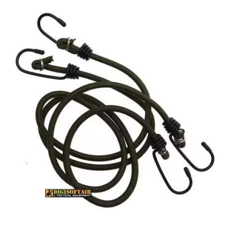 Elastic Spiders with Green Hooks 76cm 2pcs