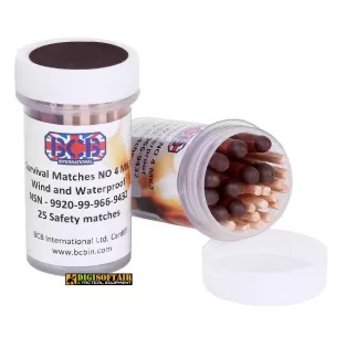 BCB Fiammiferi antivento e impermeabili 25pz CN327A