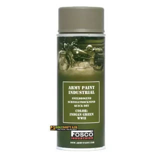 Fosco Indian Green WWII Army Paint Spray Quick dry 400 ml